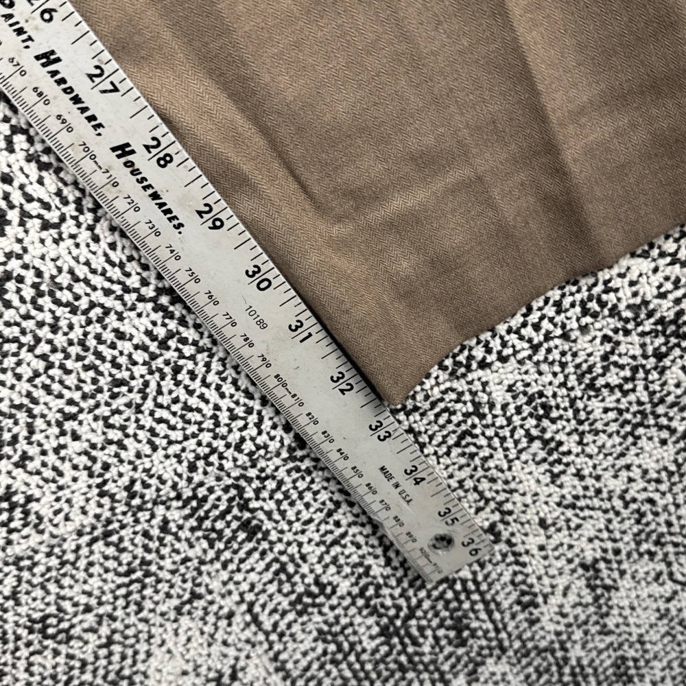 Worthington Dress Pants Womens 6 (31 X 32.5) Modern Fit Slacks Herringbone Brown - Picture 9 of 12